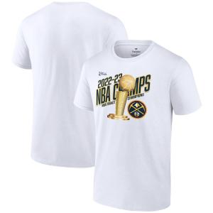 NBA ナゲッツ Tシャツ NBAファイナル2023 優勝記念 Floater トロフィー T-Shirt Fanatics Branded ホワイト｜selection-j