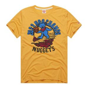 NBA ナゲッツ Tシャツ NBAファイナル2023 優勝記念 NBA x Grateful Dead T-Shirt Homage ゴールド｜selection-j