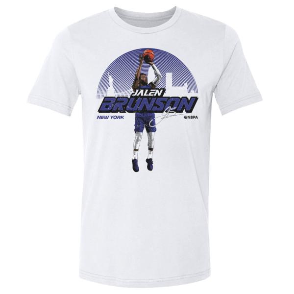 NBA ジャレン・ブランソン ニックス Tシャツ New York Skyline T-Shirt ...