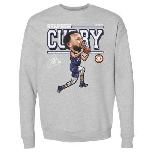 NBA ステファン・カリー ウォリアーズ スウェットシャツ Cartoon Sweatshirt トレーナー 500Level ヘザーグレー｜selection-j