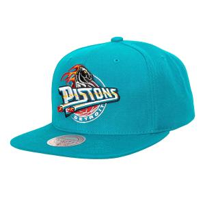 NBA ピストンズ キャップ Team Ground 2.0 HWC ハードウッドクラシック ミッチェル＆ネス/Mitchell & Ness ティール｜selection-j