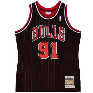 NBA デニス・ロッドマン シカゴ・ブルズ ユニフォーム NBA 復刻 オーセンティック (1995-96) Mitchell & Ness ロード ブラック