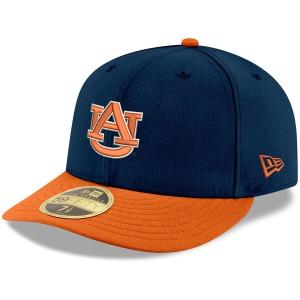 カレッジ キャップ NCAA オーバーン大学 タイガース 帽子 ベーシック ロープロファイル 59FIFTY ニューエラ New Era ネイビー オレンジ｜selection-j