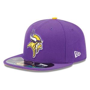 NFL バイキングス キャップ/帽子 パープル ニューエラ On-Filed Performance 59FIFTY Fitted キャップ｜selection-j