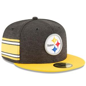 NFL スティーラーズ キャップ/帽子 59FIFTY 2018 選手着用 サイドライン ホーム ニューエラ/New Era ブラック｜selection-j