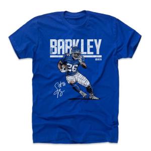 NFL ジャイアンツ サクオン・バークリー Tシャツ Player Art Cotton T-Shirt 500Level ロイヤル【OCSL】｜selection-j