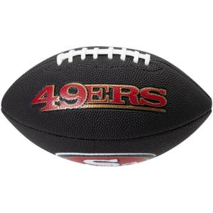 NFL 49ers ミニ ソフトタッチ フットボール Wilson ブラック｜selection-j