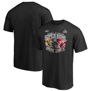 NFL 49ers/チーフス Tシャツ 第54回スーパーボウル出場 フォワード プログレス ブラック｜selection-j