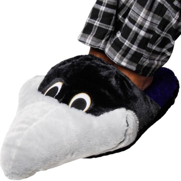 NFL レイブンズ チーム ロゴ フット ピロー Forever Collectibles ブラック