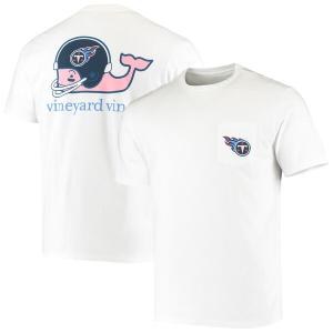 NFL タイタンズ Tシャツ Whale Helmet T-Shirt Vineyard Vines ホワイト｜selection-j