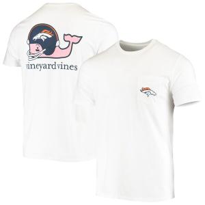 NFL ブロンコス Tシャツ Whale Helmet T-Shirt Vineyard Vines ホワイト｜selection-j