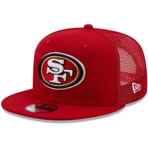 NFL キャップ 49ers ニューエラ New Era スカーレット Classic Trucker 9FIFTY Snapback Hat｜selection-j
