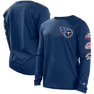 NFL Tシャツ タイタンズ ニューエラ New Era ネイビー メンズ 長袖 ロンT Hype 2-Hit Long Sleeve T-Shirt｜selection-j