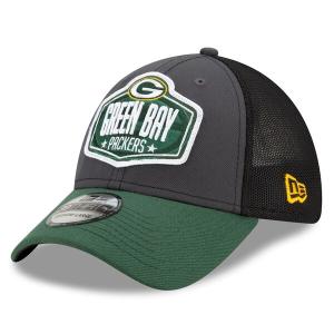 NFL ドラフト 2021 キャップ パッカーズ ニューエラ New Era グラファイト グリーン Trucker 39THIRTY Flex｜selection-j