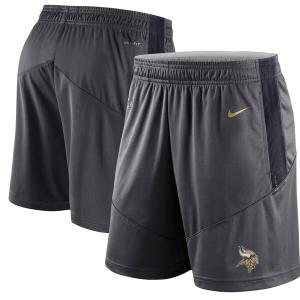 NFL ショートパンツ ショーツ バイキングス ナイキ Nike チャコール メンズ Sideline Performance Knit Shorts｜selection-j