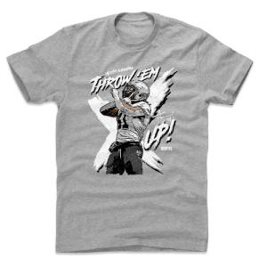 NFL Tシャツ アルバン・カマラ セインツ Throw Up The X W T-Shirts 500LEVEL ヘザーグレー｜selection-j