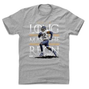 NFL Tシャツ デリック・ヘンリー タイタンズ Long May He Reign T-Shirts 500LEVEL ヘザーグレー｜selection-j