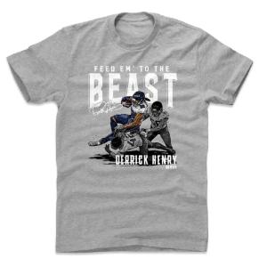 NFL Tシャツ デリック・ヘンリー タイタンズ Chisel T-Shirts 500LEVEL ヘザーグレー｜selection-j