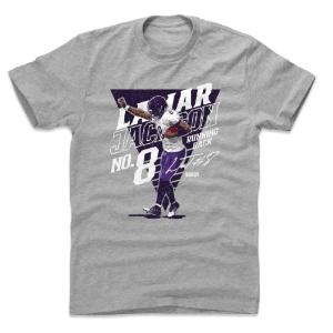 NFL Tシャツ ラマー・ジャクソン レイブンズ down Dance T-Shirts 500LEVEL ヘザーグレー｜selection-j