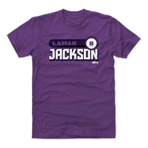 NFL Tシャツ ラマー・ジャクソン レイブンズ Retro Font T-Shirts 500LEVEL パープル｜selection-j