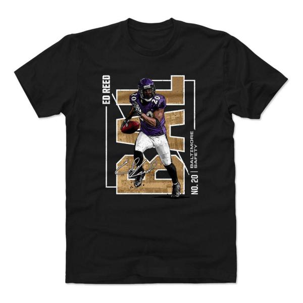 NFL レイブンズ Tシャツ エド・リード Throwback City T-Shirt 500Le...