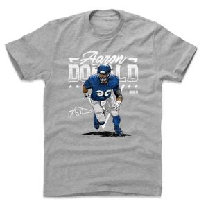 NFL ラムズ Tシャツ アーロン・ドナルド Triangle Name T-Shirt 500Level ヘザーグレー｜selection-j