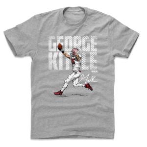 NFL 49ers Tシャツ ジョージ・キトル Bold T-Shirt 500Level ヘザーグレー｜selection-j