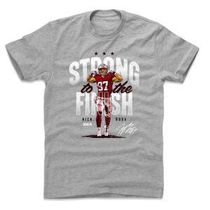 NFL 49ers Tシャツ ニック・ボサ Strong Finish T-Shirt 500Level ヘザーグレー｜selection-j