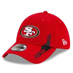 NFL 49ers キャップ 2021 サイドライン Sideline Home 39THIRTY Flex ニューエラ/New Era スカーレット｜selection-j