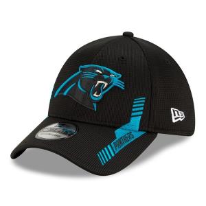 NFL パンサーズ キャップ 2021 サイドライン Sideline Home 39THIRTY Flex ニューエラ/New Era ブラック｜selection-j