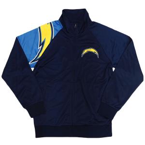 NFL チャージャース ジャケット インターセプト フルジップ トラック アウター Jacket G-III ネイビー 2212fsg｜selection-j