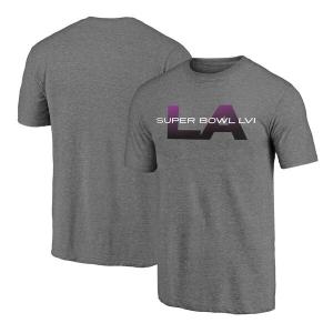 NFL Tシャツ 第56回スーパーボウル開催記念 Super Bowl LVI Wide Lens Tri-Blend T-Shirt Fanatics Branded ヘザーグレー｜selection-j