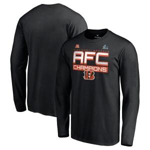 NFL ベンガルズ Tシャツ 2021 AFC カンファレンス 優勝記念 Champions Iconic Slant ブラック｜selection-j