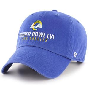NFL ラムズ キャップ 第56回 スーパーボウル 進出記念 Super Bowl LVI Bound Clean Up 47 Brand ロイヤル｜selection-j