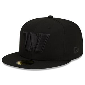 NFL ワシントン・コマンダーズ キャップ ブラックオンブラック Black on Black 59FIFTY Fitted 帽子 ニューエラ/New Era｜selection-j