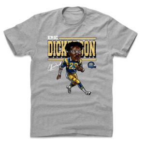 NFL エリック・ディッカーソン ラムズ Tシャツ Cartoon WHT T-shirt 500level ヘザーグレー｜selection-j