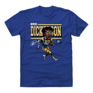 NFL エリック・ディッカーソン ラムズ Tシャツ Cartoon WHT T-shirt 500level ロイヤルブルー｜selection-j