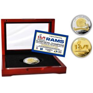 NFL ラムズ グッズ 第56回 スーパーボウル 優勝記念 Super Bowl LVI Champions ツートーン コイン Highland Mint｜selection-j