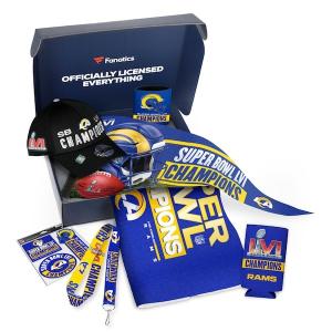 NFL ラムズ グッズ 第56回 スーパーボウル 優勝記念 Super Bowl LVI Champions Cap & Item キャップ セット Fanatics｜selection-j