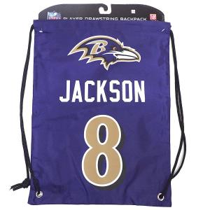 NFL ラマー・ジャクソン レイブンズ ナップサック ドローストリングス バックパック Forever Collectibles｜selection-j