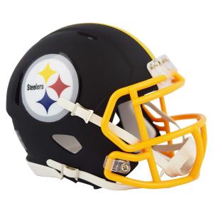 NFL スティーラーズ ミニヘルメット Black Matte Alternate Speed Mini Football Helmet Riddell｜selection-j