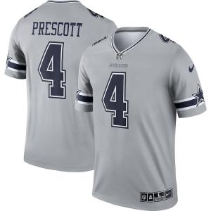 NFL ダック・プレスコット カウボーイズ ユニフォーム レジェンド ジャージ Inverted Legend Jersey ナイキ/Nike グレー 23nplf｜selection-j