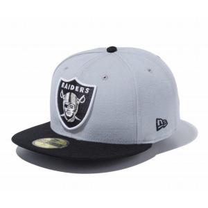 NFL レイダース キャップ 59FIFTY Logo Cap ニューエラ/New Era グレー｜selection-j