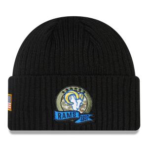 NFL ラムズ ニットキャップ サルートトゥサービス2022 Salute To Service ビーニー ニューエラ/New Era ブラック｜selection-j