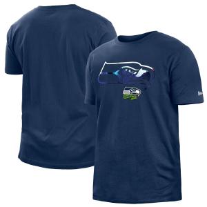 NFL シーホークス Tシャツ 2022 サイドライン インク染め T-Shirt ニューエラ/New Era カレッジネイビー｜selection-j