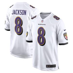 NFL ラマー・ジャクソン レイブンズ ユニフォーム Game Jersey ナイキ/Nike ホワイト 23nplf｜selection-j