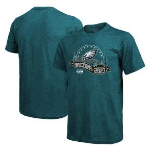 NFL イーグルス Tシャツ 第57回 スーパーボウル 進出記念 Tri-Blend Desert T-Shirt マジェスティック/Majestic ミッドナイトグリーン｜selection-j