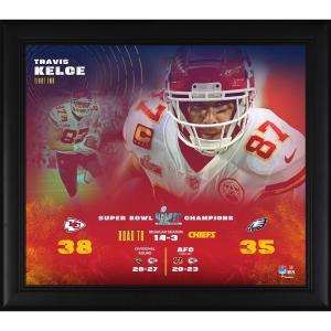 NFL トラビス・ケルス チーフス フォトフレーム オーセンティック Framed 15 x 17 第57回 スーパーボウル 優勝記念 Collage Fanatics｜selection-j