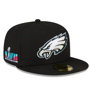 NFL イーグルス キャップ 第57回 スーパーボウル 進出記念 サイドパッチ 59FIFTY Fitted Hat ニューエラ/New Era ブラック｜selection-j