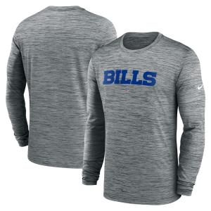 NFL ビルズ Tシャツ サイドライン Team Velocity Performance Long Sleeve T-Shirt ナイキ/Nike ヘザーグレー｜selection-j